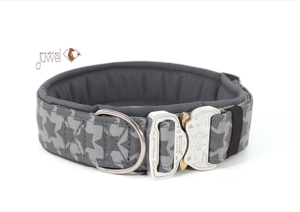 Shop the look - Hundehalsband Grey Star, ca. 5cm Breite, verstellbar mit Cobra-Verschluss